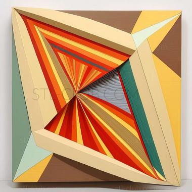 3D model Kenneth Noland American artist (STL)